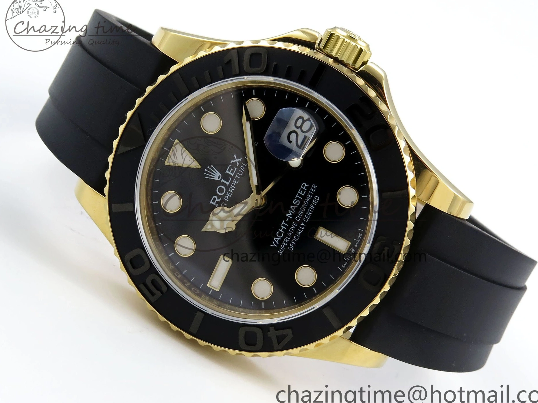 MiroTime 0121 Yacht-Master 226658 KF 1:1 Best Edition YG Wrapped on Oysterflex Strap VR3235 (Gen Weight) Classic 1626